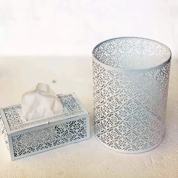 Dustbin And Tissue Box Set